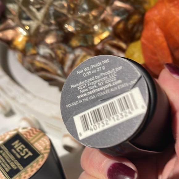 🍁NWT/2 Mini NEST candles.CHARCOAL WOODS/CRYSTALLIZED GINGER & VANILLA BEAN - Picture 3 of 6